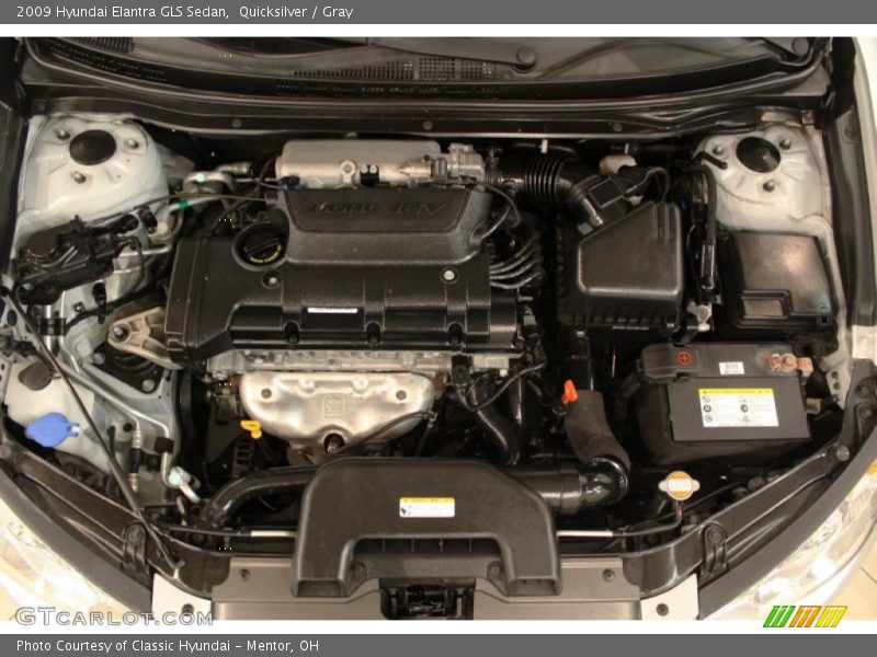 Quicksilver / Gray 2009 Hyundai Elantra GLS Sedan