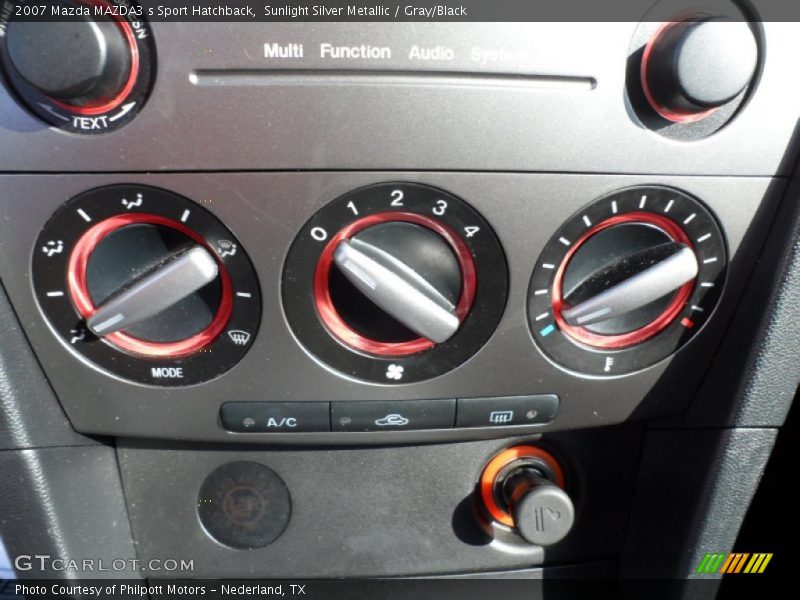 Controls of 2007 MAZDA3 s Sport Hatchback