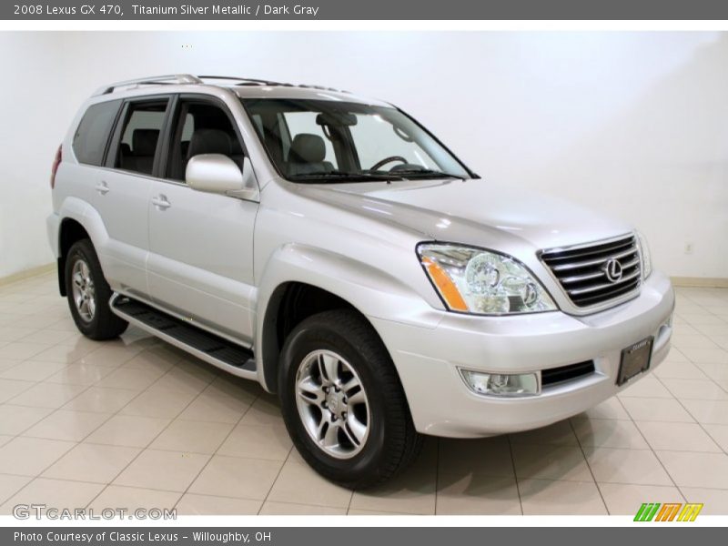 Titanium Silver Metallic / Dark Gray 2008 Lexus GX 470