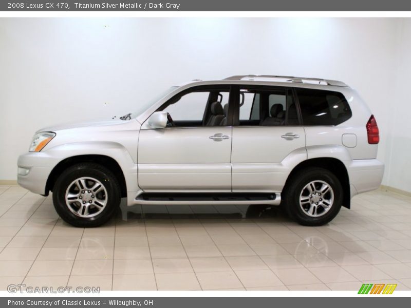 Titanium Silver Metallic / Dark Gray 2008 Lexus GX 470