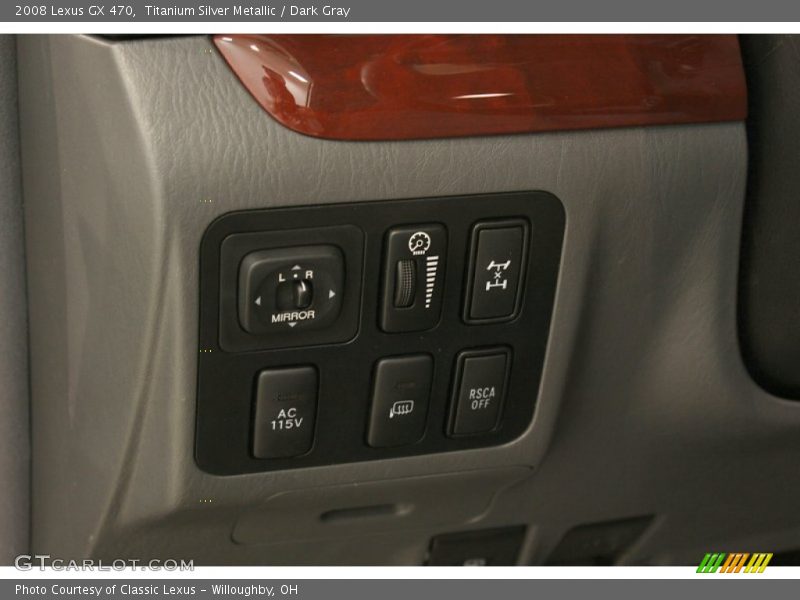 Titanium Silver Metallic / Dark Gray 2008 Lexus GX 470