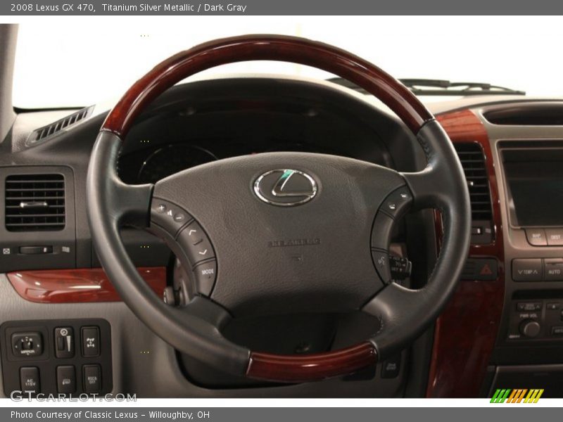 Titanium Silver Metallic / Dark Gray 2008 Lexus GX 470