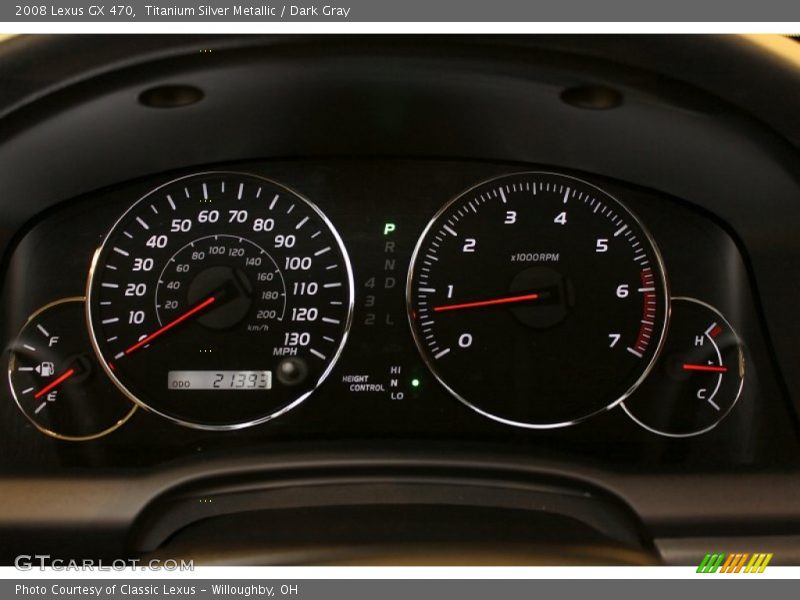 Titanium Silver Metallic / Dark Gray 2008 Lexus GX 470