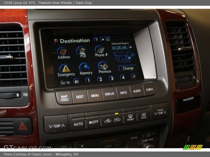 Titanium Silver Metallic / Dark Gray 2008 Lexus GX 470