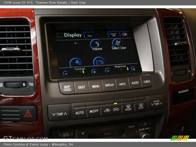 Titanium Silver Metallic / Dark Gray 2008 Lexus GX 470