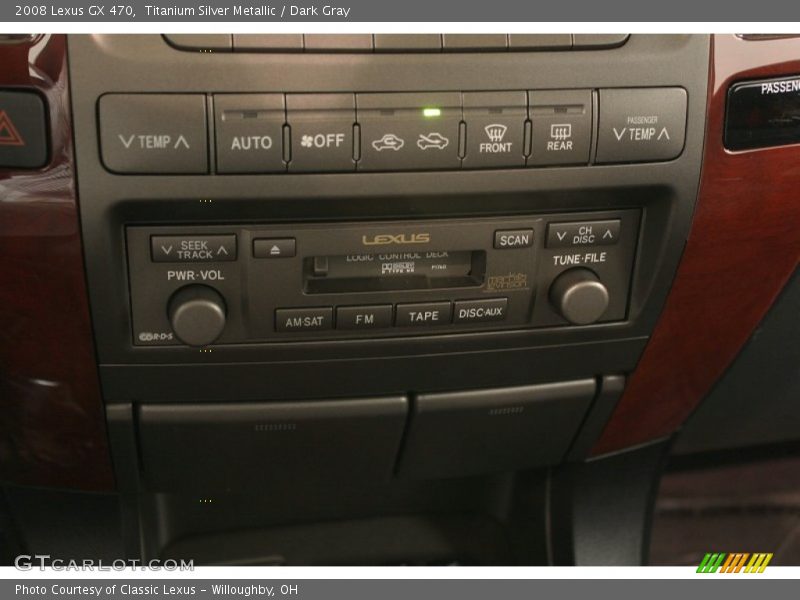 Titanium Silver Metallic / Dark Gray 2008 Lexus GX 470