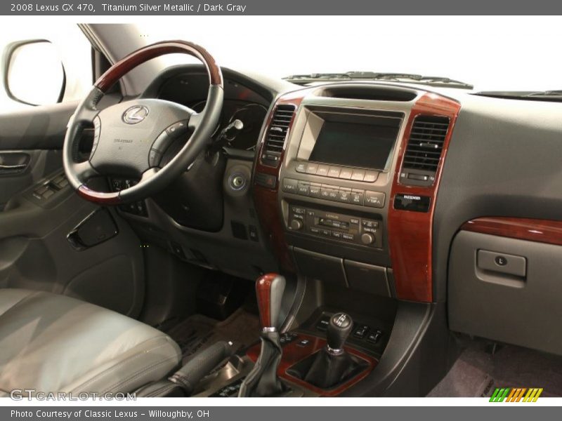 Titanium Silver Metallic / Dark Gray 2008 Lexus GX 470
