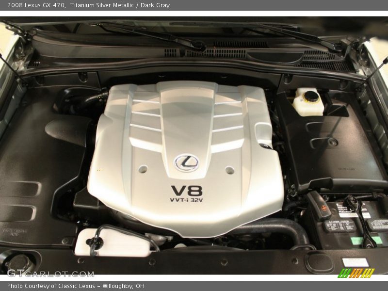 Titanium Silver Metallic / Dark Gray 2008 Lexus GX 470