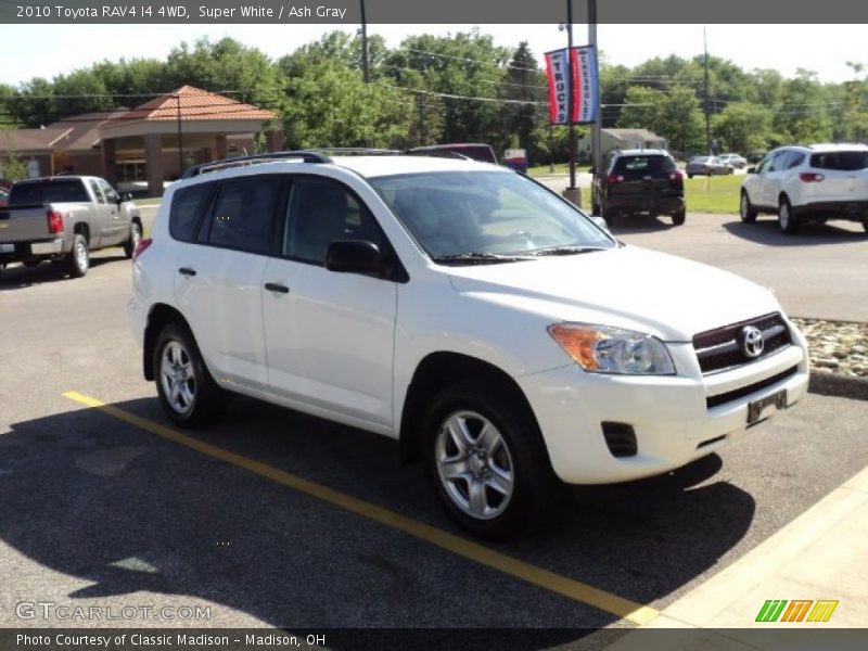 Super White / Ash Gray 2010 Toyota RAV4 I4 4WD