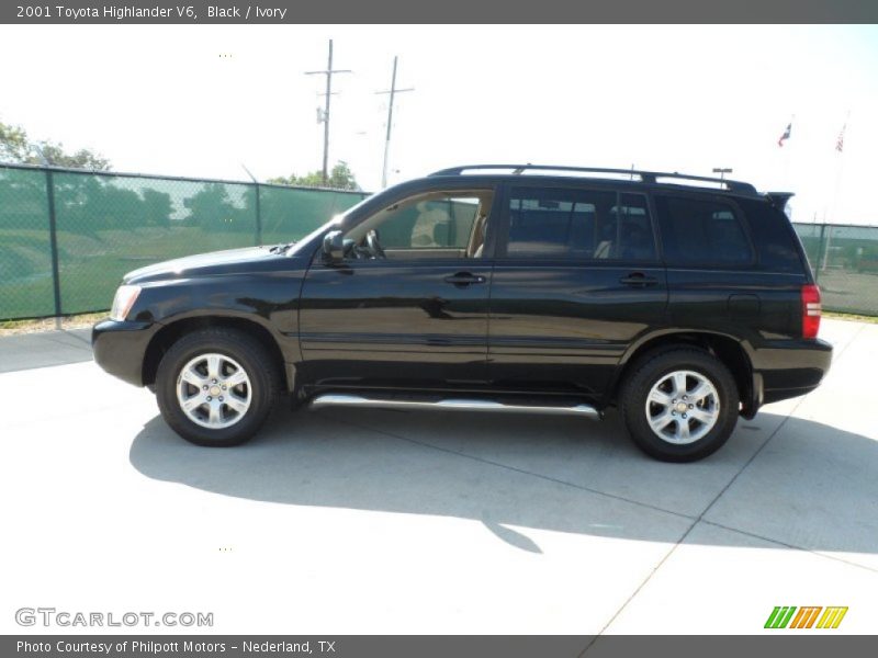 Black / Ivory 2001 Toyota Highlander V6
