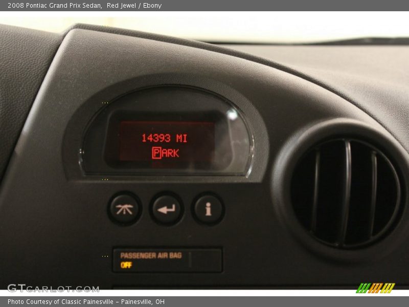 Red Jewel / Ebony 2008 Pontiac Grand Prix Sedan