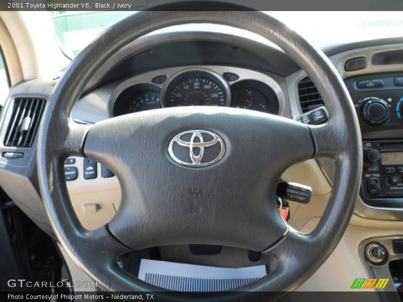 Black / Ivory 2001 Toyota Highlander V6