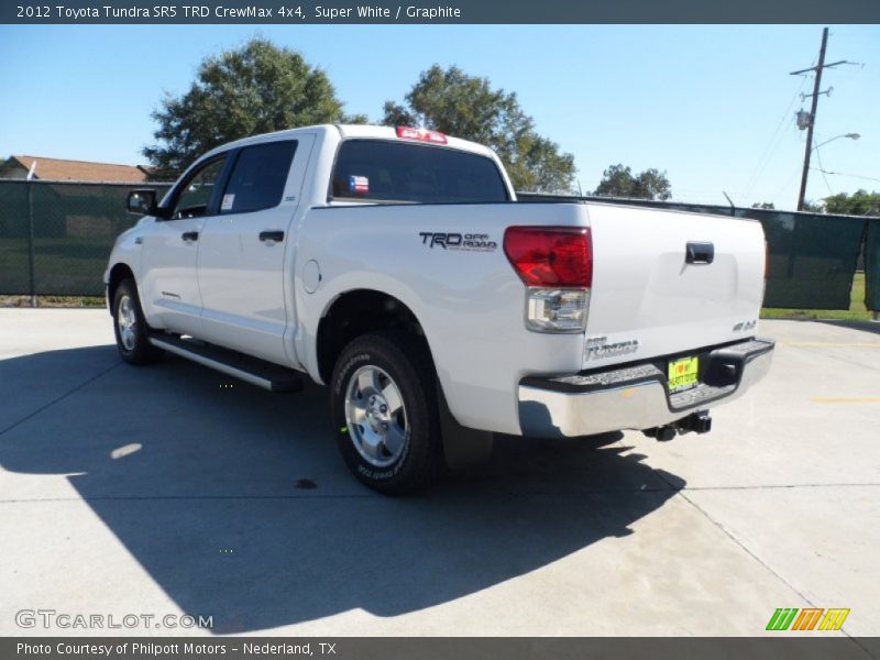 Super White / Graphite 2012 Toyota Tundra SR5 TRD CrewMax 4x4