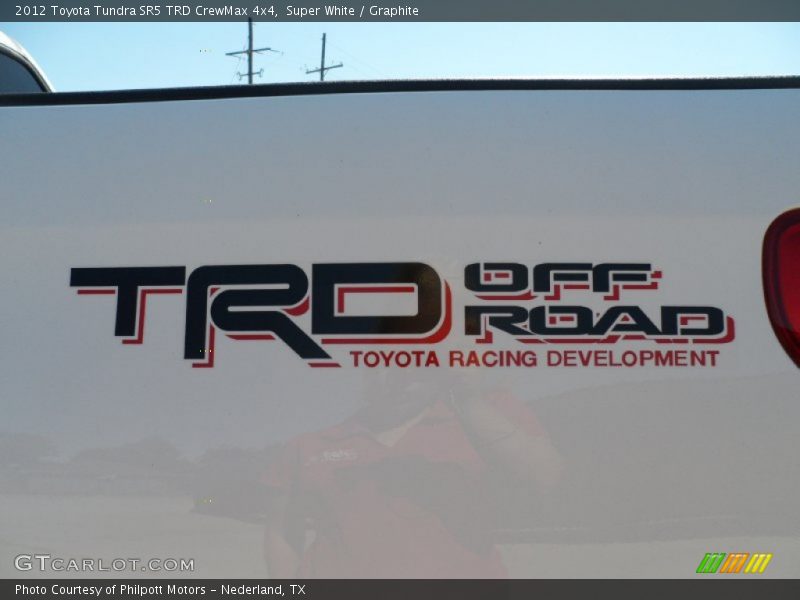  2012 Tundra SR5 TRD CrewMax 4x4 Logo