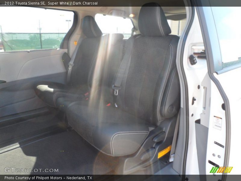 Super White / Dark Charcoal 2012 Toyota Sienna SE