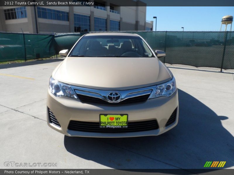 Sandy Beach Metallic / Ivory 2012 Toyota Camry LE