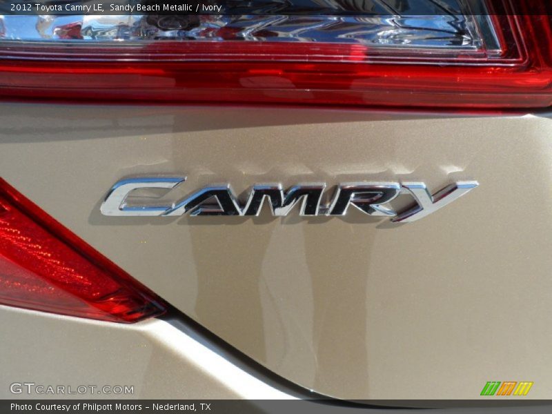 Sandy Beach Metallic / Ivory 2012 Toyota Camry LE