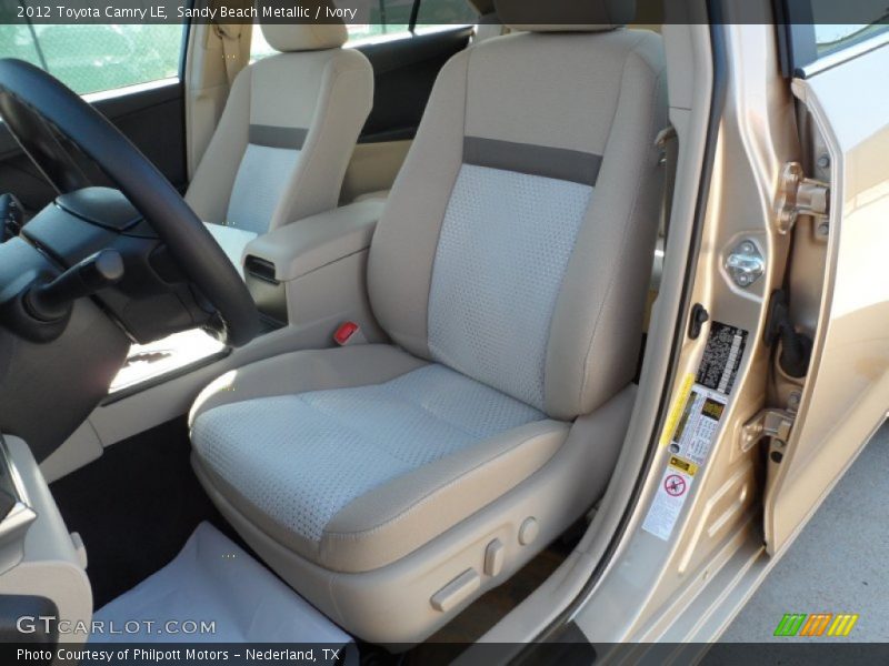 Sandy Beach Metallic / Ivory 2012 Toyota Camry LE