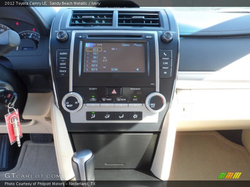 Sandy Beach Metallic / Ivory 2012 Toyota Camry LE