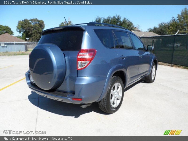 Pacific Blue Metallic / Sand Beige 2011 Toyota RAV4 V6 Limited