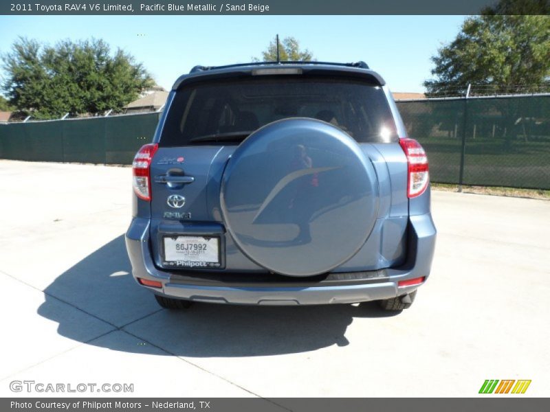 Pacific Blue Metallic / Sand Beige 2011 Toyota RAV4 V6 Limited