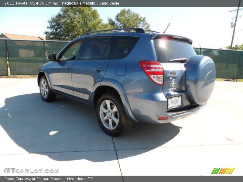 Pacific Blue Metallic / Sand Beige 2011 Toyota RAV4 V6 Limited