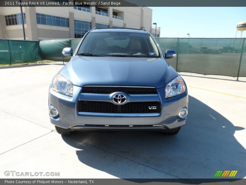 Pacific Blue Metallic / Sand Beige 2011 Toyota RAV4 V6 Limited