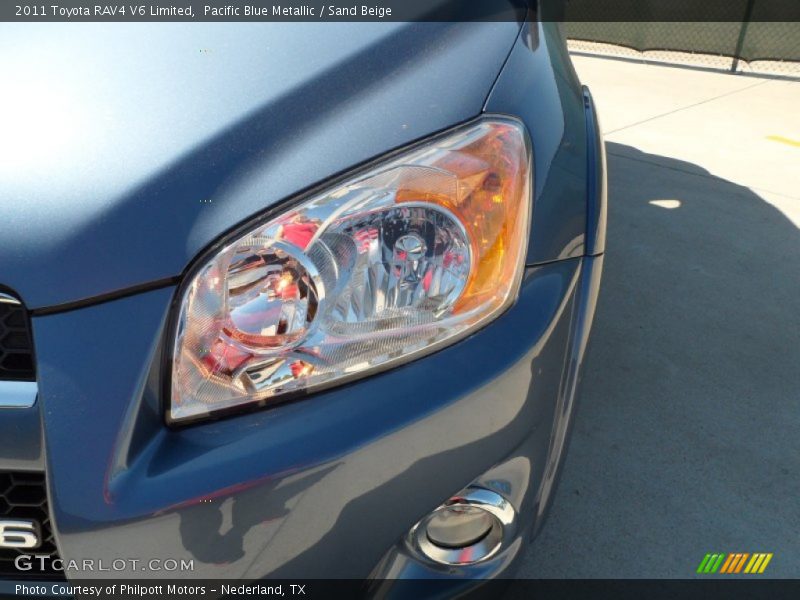Pacific Blue Metallic / Sand Beige 2011 Toyota RAV4 V6 Limited
