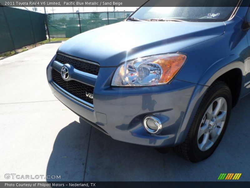 Pacific Blue Metallic / Sand Beige 2011 Toyota RAV4 V6 Limited