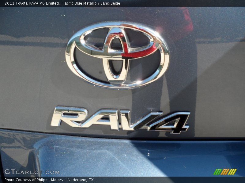 Pacific Blue Metallic / Sand Beige 2011 Toyota RAV4 V6 Limited