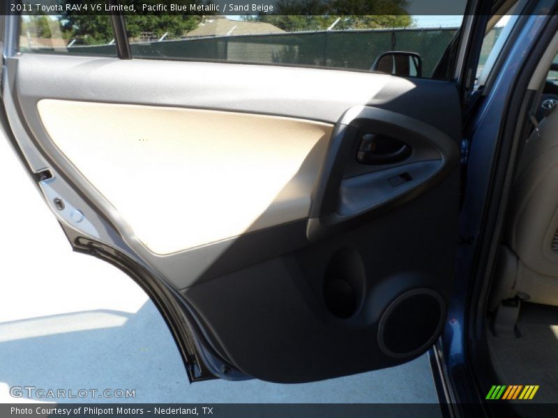 Pacific Blue Metallic / Sand Beige 2011 Toyota RAV4 V6 Limited