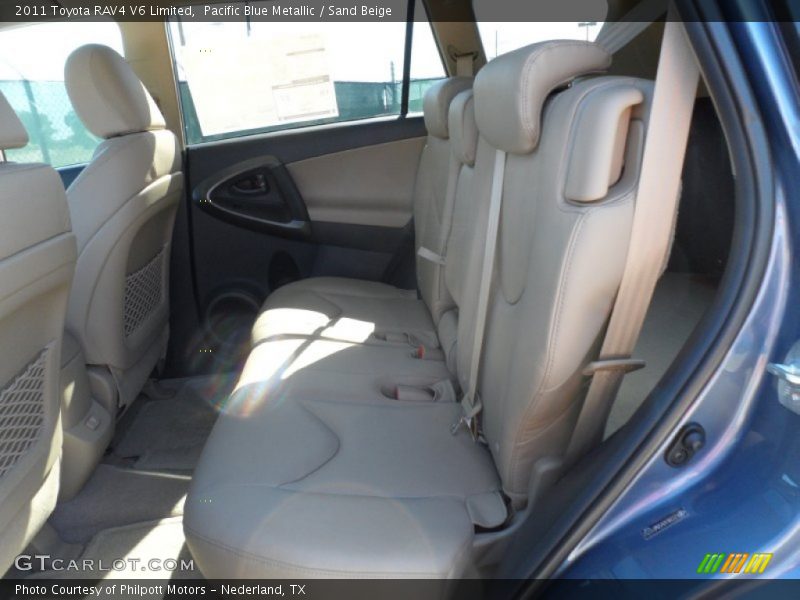 Pacific Blue Metallic / Sand Beige 2011 Toyota RAV4 V6 Limited