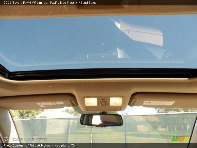 Pacific Blue Metallic / Sand Beige 2011 Toyota RAV4 V6 Limited