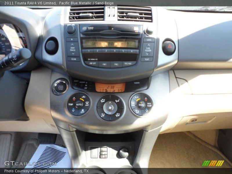 Pacific Blue Metallic / Sand Beige 2011 Toyota RAV4 V6 Limited