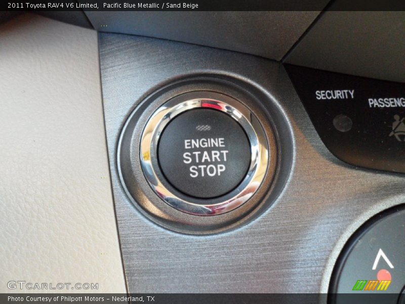 Pacific Blue Metallic / Sand Beige 2011 Toyota RAV4 V6 Limited