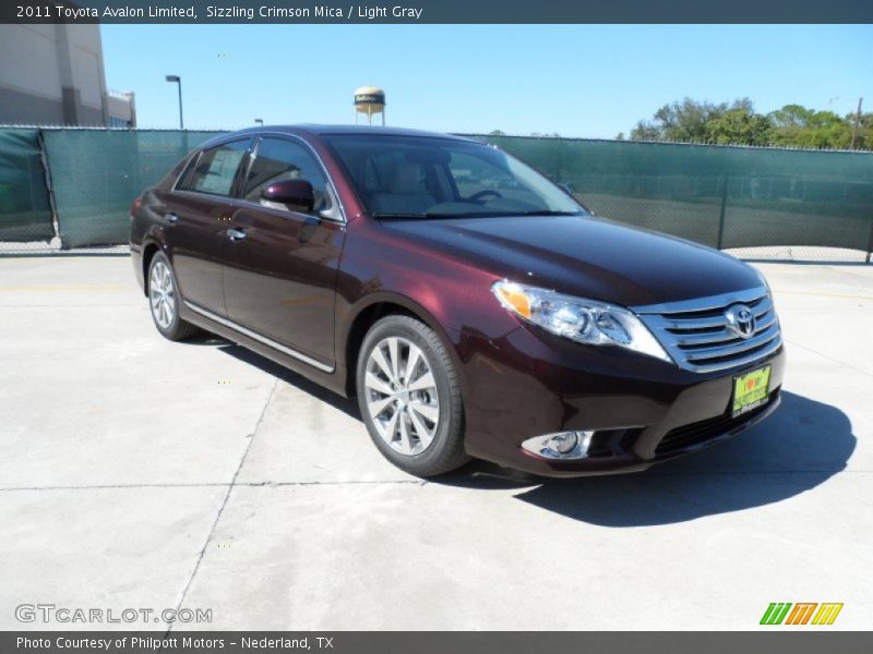 Sizzling Crimson Mica / Light Gray 2011 Toyota Avalon Limited