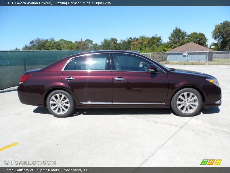 Sizzling Crimson Mica / Light Gray 2011 Toyota Avalon Limited