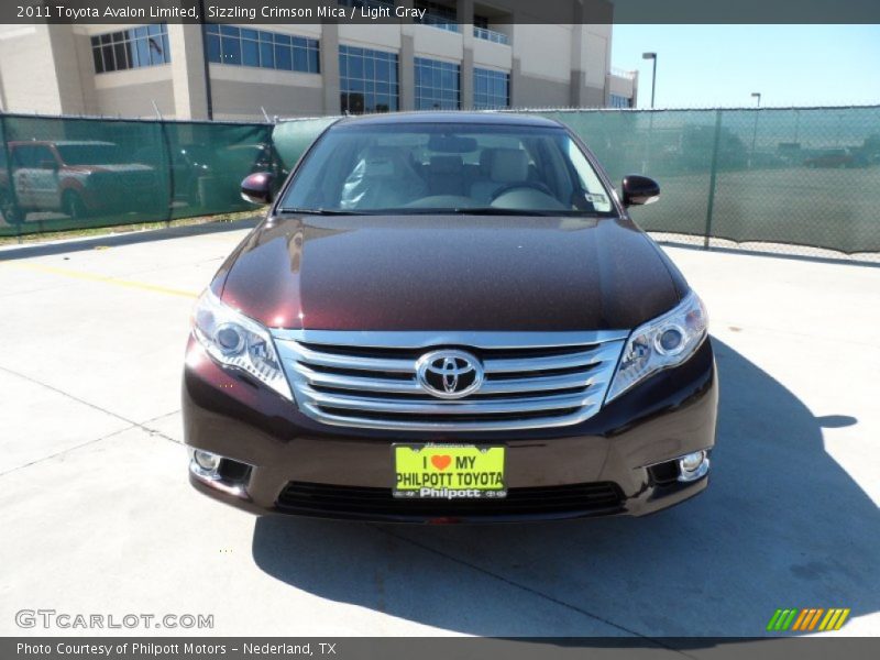 Sizzling Crimson Mica / Light Gray 2011 Toyota Avalon Limited