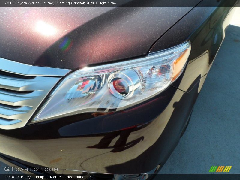 Sizzling Crimson Mica / Light Gray 2011 Toyota Avalon Limited