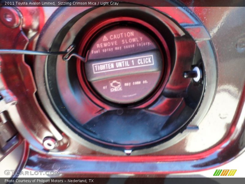 Sizzling Crimson Mica / Light Gray 2011 Toyota Avalon Limited