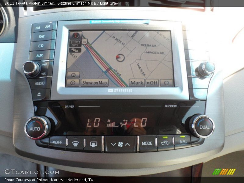 Sizzling Crimson Mica / Light Gray 2011 Toyota Avalon Limited