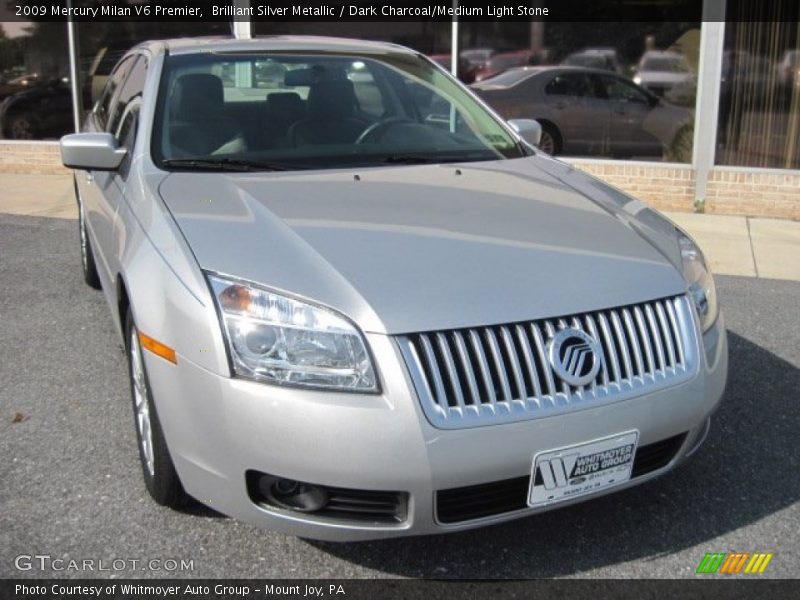 Brilliant Silver Metallic / Dark Charcoal/Medium Light Stone 2009 Mercury Milan V6 Premier