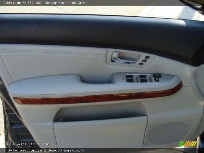 Obsidian Black / Light Gray 2009 Lexus RX 350 AWD