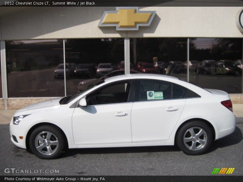 Summit White / Jet Black 2012 Chevrolet Cruze LT