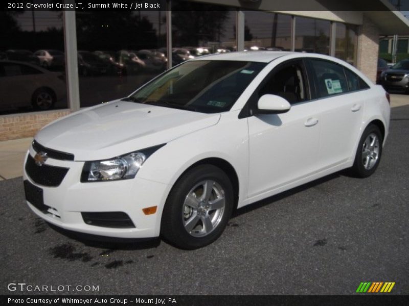 Summit White / Jet Black 2012 Chevrolet Cruze LT