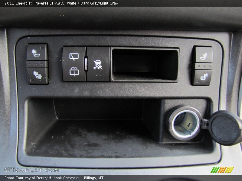 White / Dark Gray/Light Gray 2011 Chevrolet Traverse LT AWD