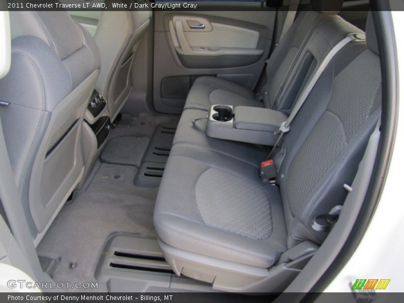 White / Dark Gray/Light Gray 2011 Chevrolet Traverse LT AWD