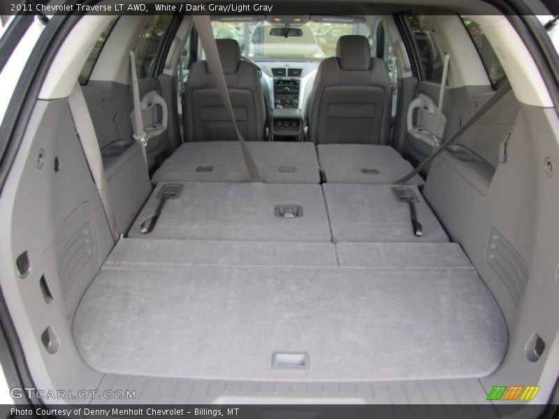 White / Dark Gray/Light Gray 2011 Chevrolet Traverse LT AWD