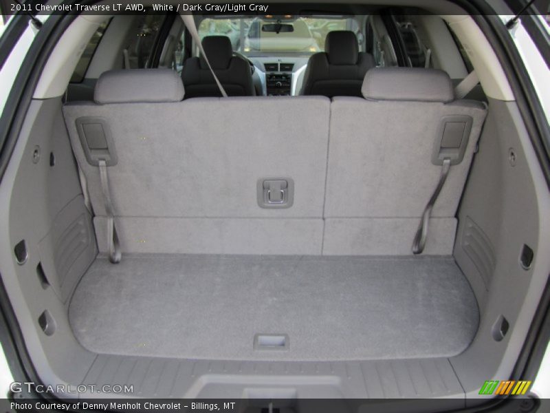 White / Dark Gray/Light Gray 2011 Chevrolet Traverse LT AWD