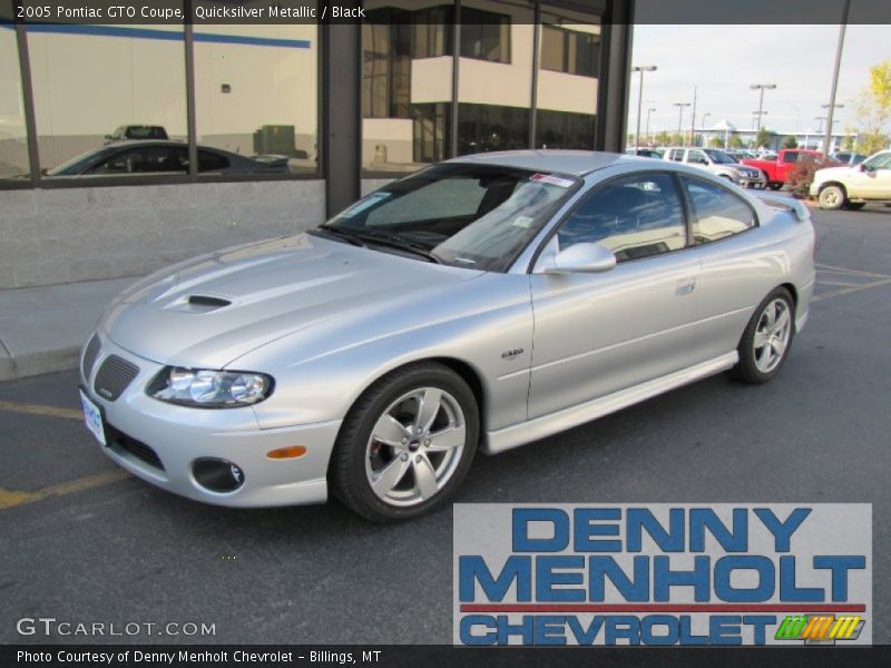 Quicksilver Metallic / Black 2005 Pontiac GTO Coupe